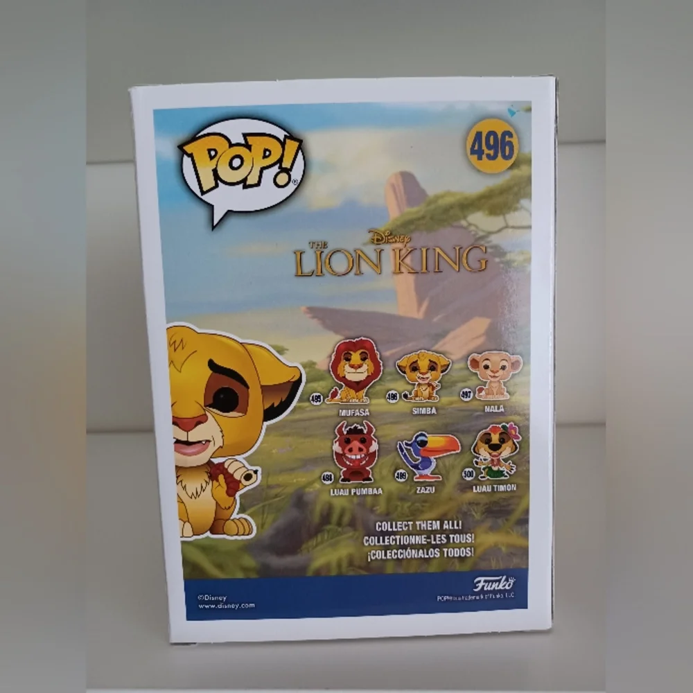 Disney Simba With Grub 496 From The Lion King Vinyl Figure Funko Pop Collectible
